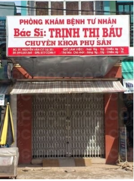 Phòng khám sản phụ khoa ở Cần Thơ – BS.CKI. Trịnh Thị Báu